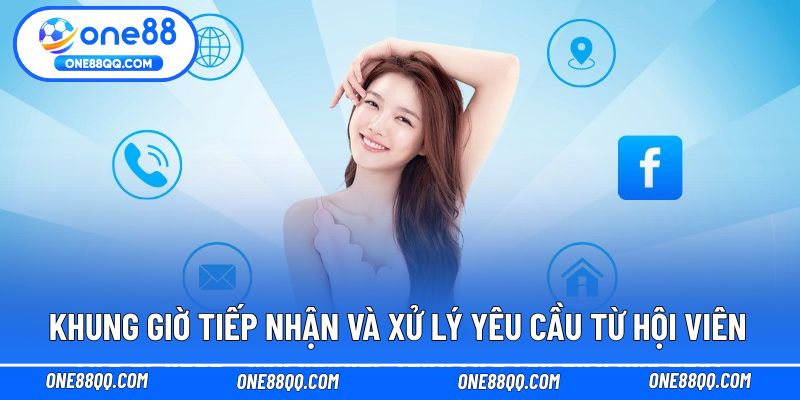 Khung giờ tiếp nhận và xử lý yêu cầu từ hội viên